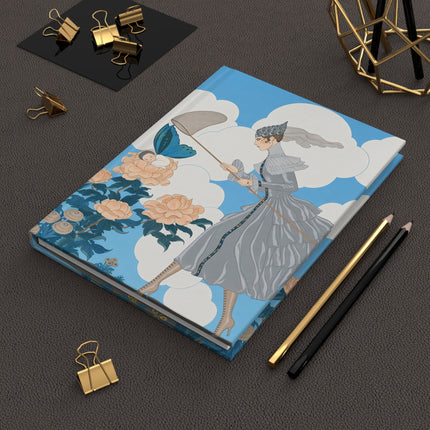 🦋🌸 The Lady Of The Butterfly Garden Hardcover Journal – Art Deco Floral Whimsy