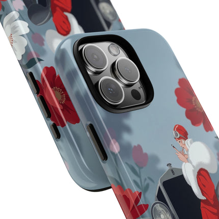 🚗🌺 The Lady Of The Grand Touring Car Phone Case – Art Deco Motoring Elegance