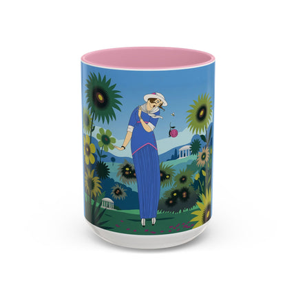 The Secret Language Of Flowers Colorful Mugs – Art Deco Botanical Elegance