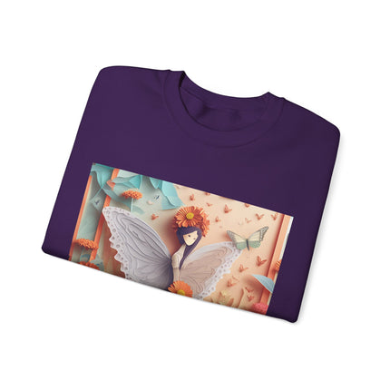 Zinnia Fairy Unisex Heavy Blend™ Crewneck Sweatshirt