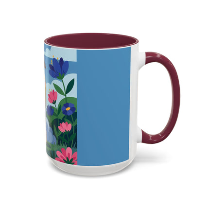 Garden Of New Beginnings Colorful Mugs – Art Deco Floral Elegance