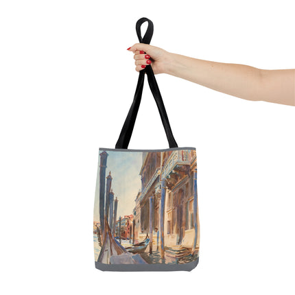 Gondola Moorings on the Grand Canal by John Singer Sargent Tote Bag (AOP)