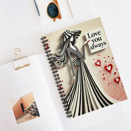 Love You Always Spiral Notebook - Ruled Line
