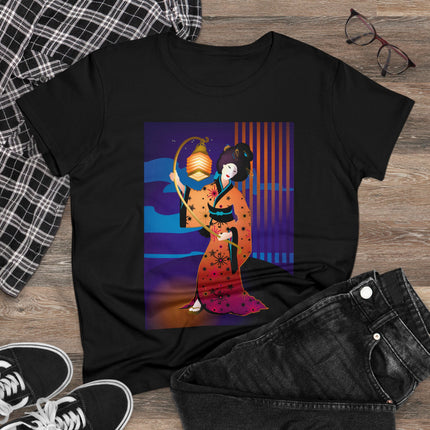 The Enchanting Geisha Women's Midweight Cotton Tee