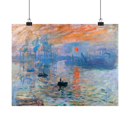 Sunrise by Claude Monet Matte Horizontal Posters