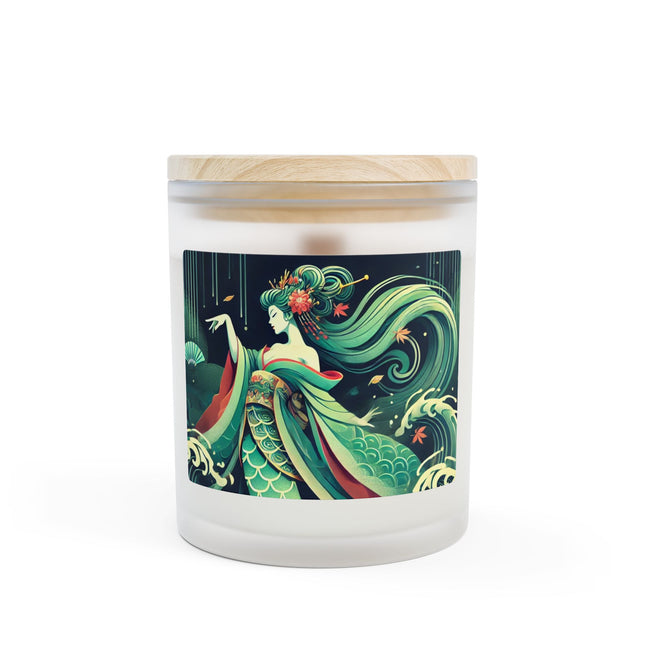 Mermaid Queen Rising from the Deep Frosted Candle