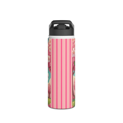 Sakura Sentinel Stainless Steel Water Bottle, Standard Lid