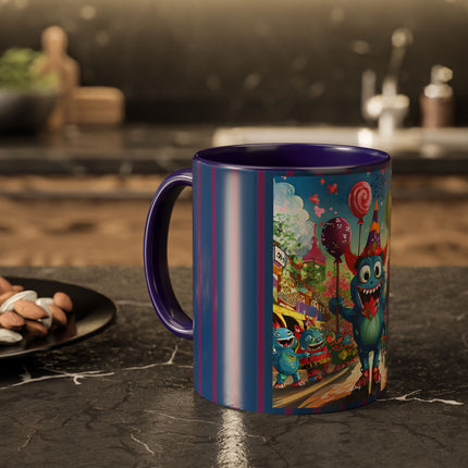 Monster Parade Madness Colorful Mugs (11oz, 15oz)