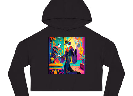 Phantoms of Elegance Women’s Cropped Hooded Sweatshirt