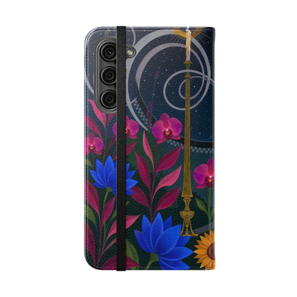 🌙🕯️ The Lady Of The Midnight Garden Flip Case – Art Deco Nocturne