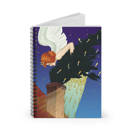 The Christmas Angel Spiral Notebook - Ruled Line