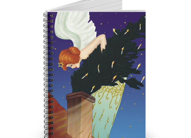 The Christmas Angel Spiral Notebook - Ruled Line