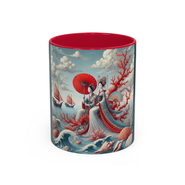Ladies by the Quiet Sea Colorful Mugs (11oz, 15oz)