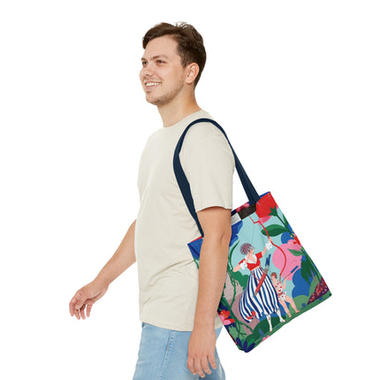 🏹🌺 The Lady Of The Enchanted Garden Archery Tote Bag – Art Deco Floral Adventure