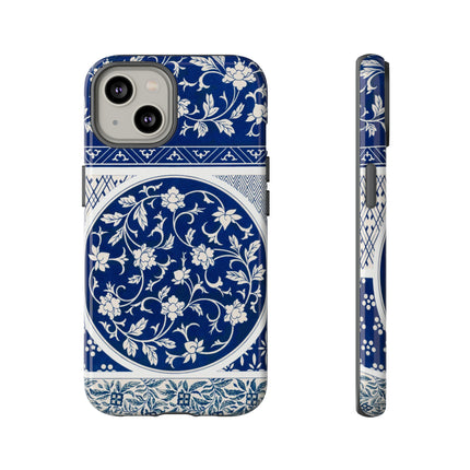 Blue Flower Pattern by Owen Jones Phone Cases