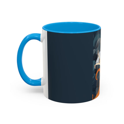 Flame of the Tempest Colorful Mugs – Fiery Storm & Dramatic Elegance