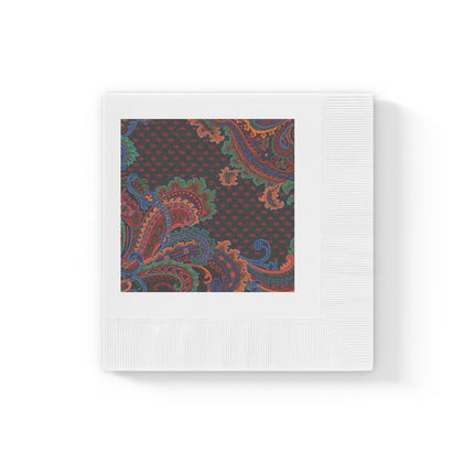 Design for a Carpet by Anonymous III White Coined Napkins