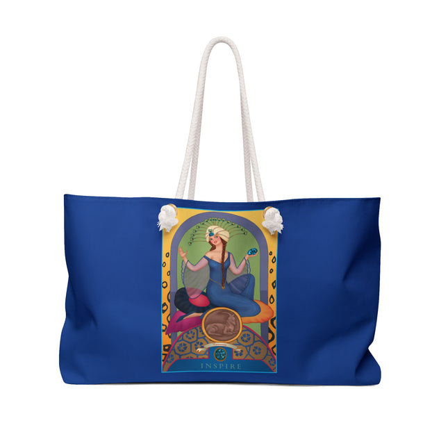 December & Tanzanite (from the Gem Series) by Sofia Chiostri Weekender Bag