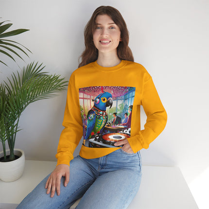 Parrot DJ Unisex Heavy Blend™ Crewneck Sweatshirt