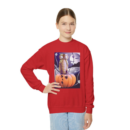 The Startled Pumpkin Youth Crewneck Sweatshirt