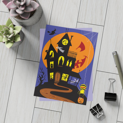 Halloween Night at the Haunted House Postcards (envelopes included) - Bundles of 10, 30, 50 Pieces