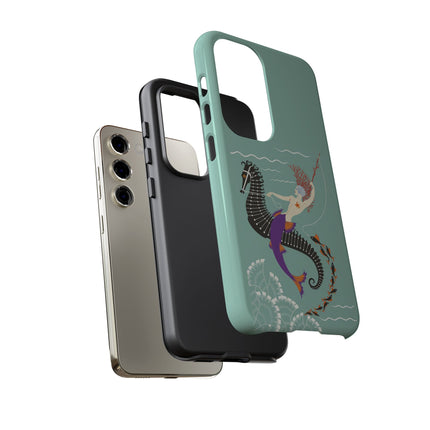 Mermaid on Seahorse Phone Case – Mythic Ocean Grace