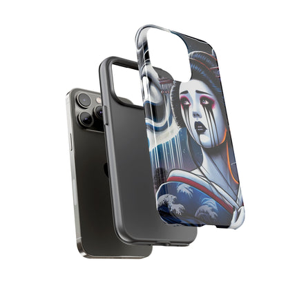Geisha’s Black Ink Tears Phone Cases