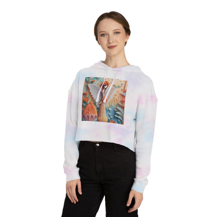 Zinnia Fairy Cropped Hooded Sweatshirt