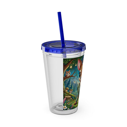 Fawn Defender Sunsplash Tumbler with Straw, 16oz