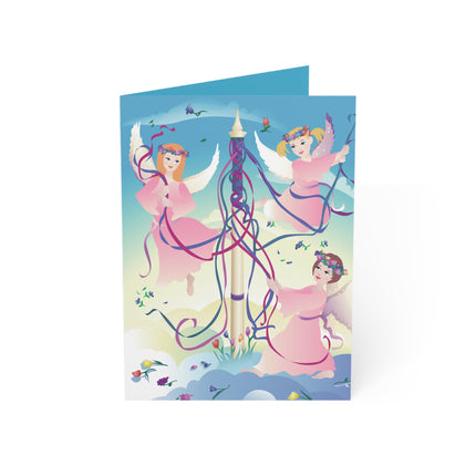 Angelic Revelry Greeting Cards (1, 10, 30, and 50pcs)