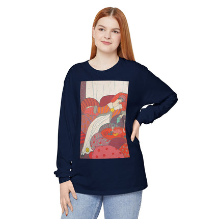 Les Coussins by Georges Lepape Garment-dyed Long Sleeve T-Shirt