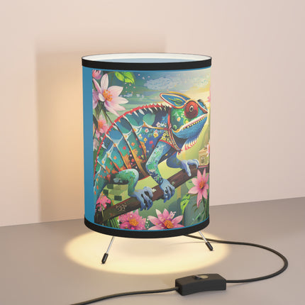 Camouflage Chameleon Tripod Lamp