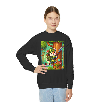 Stealthy Stripes Youth Crewneck Sweatshirt