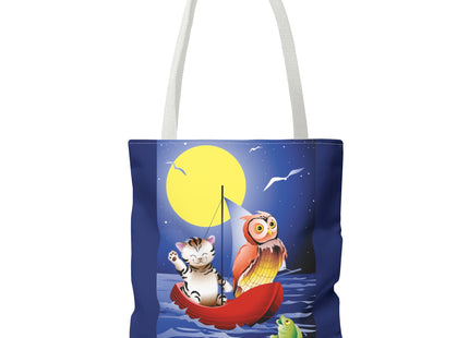 Children's Art Owl and Pussy Cat Tote Bag  (AOP)
