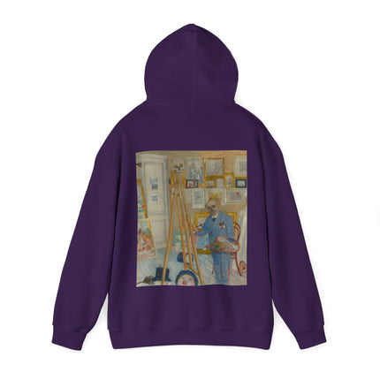 The Skeleton Painter by James Ensor Heavy Blend™ Hooded Sweatshirt