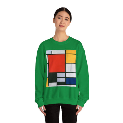 Composition with Red, Yellow, Blue, and Black by Piet Mondrian Heavy Blend™ Crewneck Sweatshirt