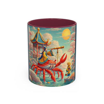 The Celestial Crab Navigator Colorful Mugs (11oz, 15oz)