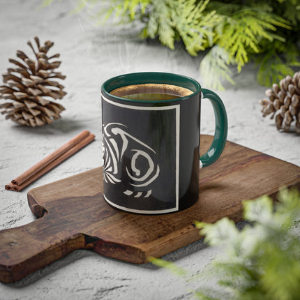 December (Cat Lying) by Anna Julia de Graag Colorful Mugs, 11oz