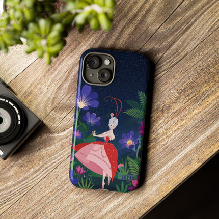 🌺✨ The Lady Of The Starlit Enchanted Garden Phone Case – Art Deco Floral Fantasy