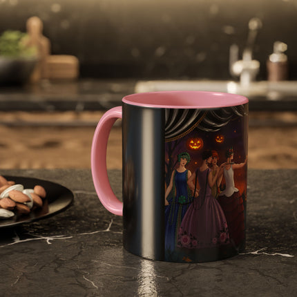 🏹🎃 Cupid's Arrow At Pumpkin Moon Manor Colorful Mug – Romantic Halloween Charm