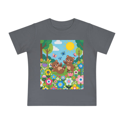 Woodland Bear Cubs at Play Baby T-Shirt – A Forest Full of Joy