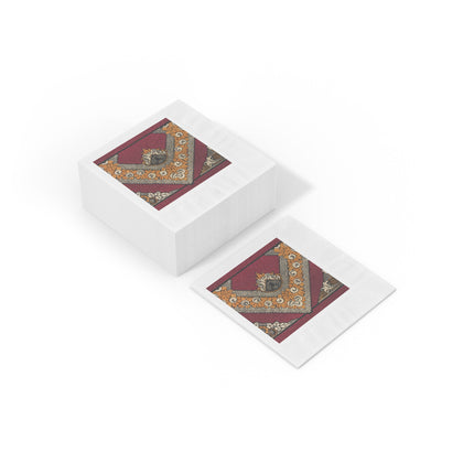La décoration moderne dans le textile Pl. 12 by Gaston White Coined Napkins