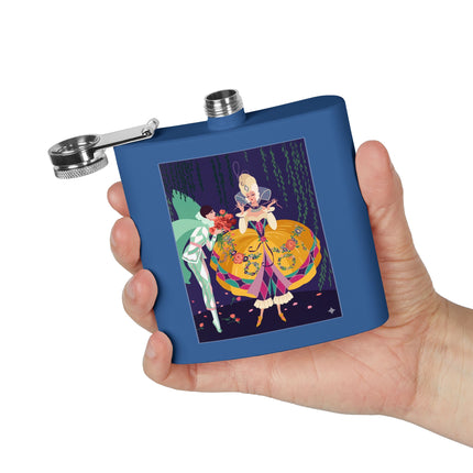 Enchanted Courtship Flask – Whimsical Elegance & Floral Romance