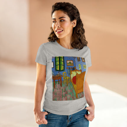 The Bedroom by Vincent van Gogh Women's Midweight Cotton Tee