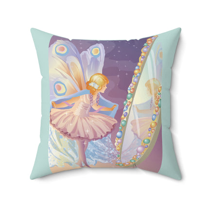 Reflections of Enchantment Spun Polyester Square Pillow