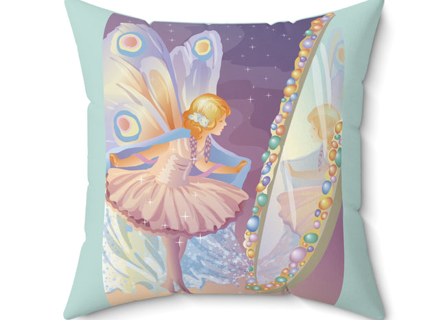 Reflections of Enchantment Spun Polyester Square Pillow