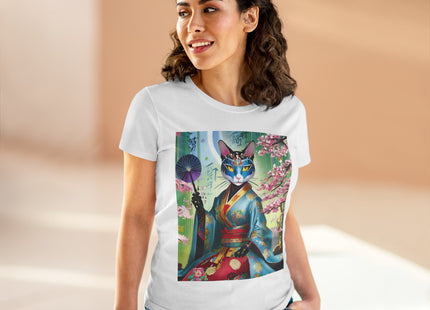 Cyberpunk Geisha Cotton Tee