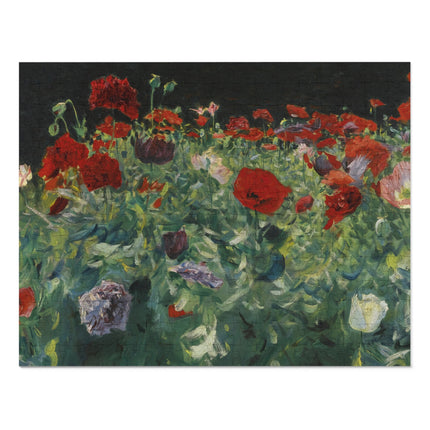 Poppies (A Study of Poppies for Carnation, Lily, Lily, Rose) by John Singer Sargent Puzzle (30, 110, 252, 500-Piece)