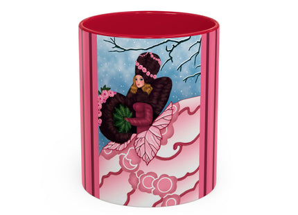 Winter Rose Empress Colorful Mugs (11oz, 15oz)