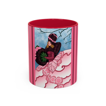 Winter Rose Empress Colorful Mugs (11oz, 15oz)